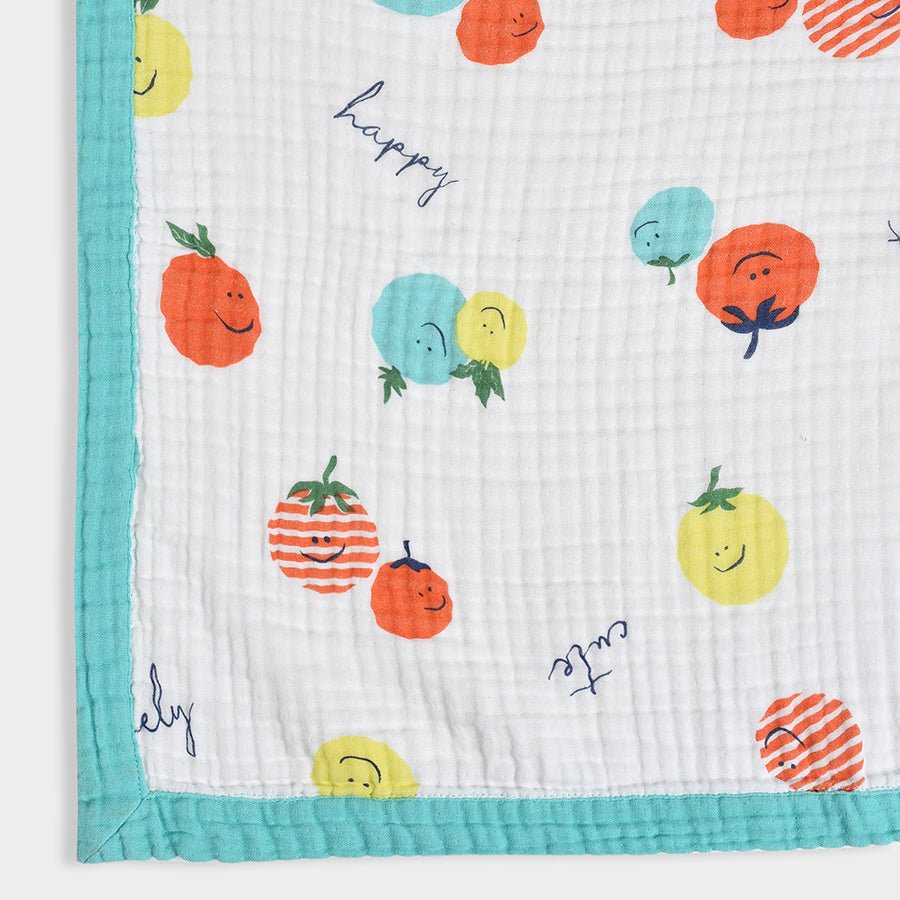 Grow Kind Dappled Muslin Blanket White Blanket 7