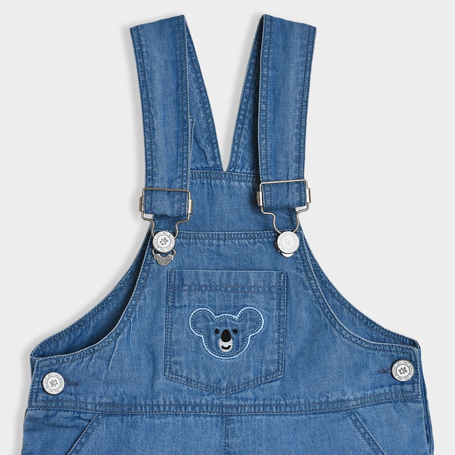 Happy Summer Azure Solid Dungaree Dungaree 4