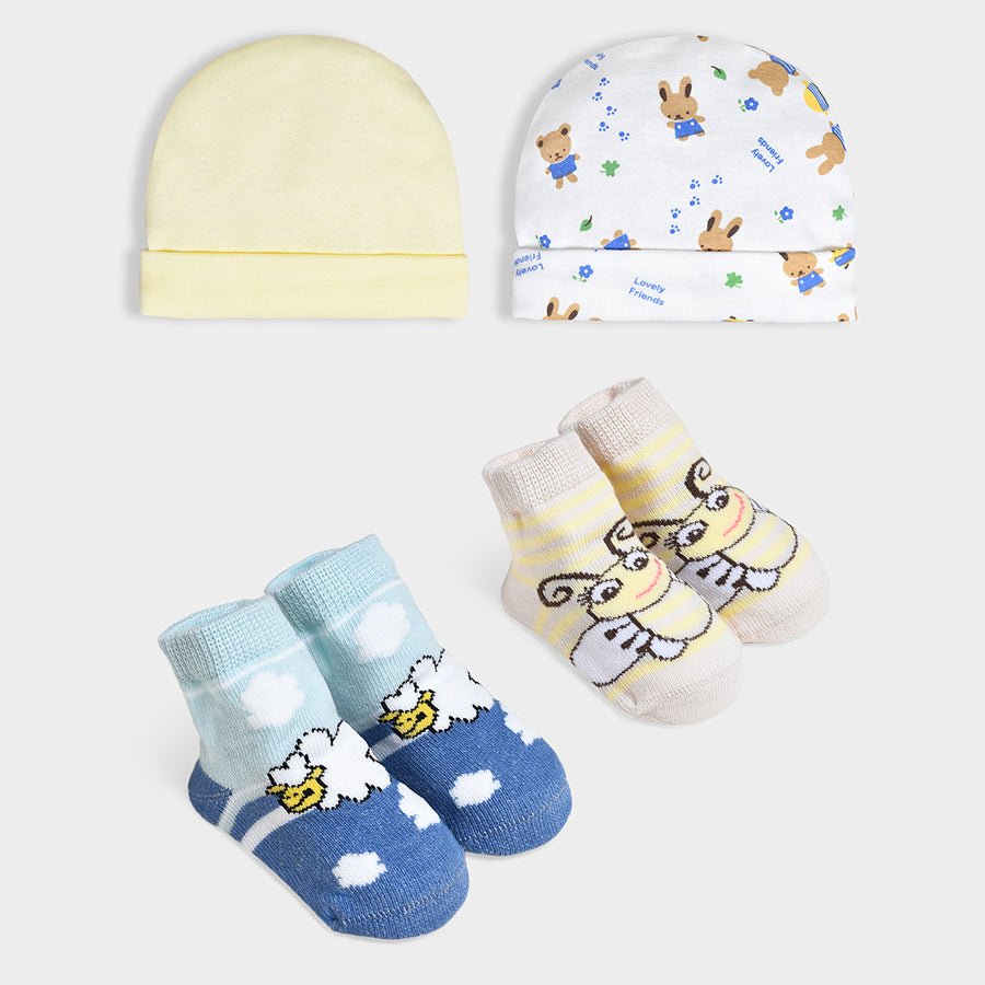 Happy Summer Bezzy Cap & Socks Set Pack of 2 Cap & Socks 1