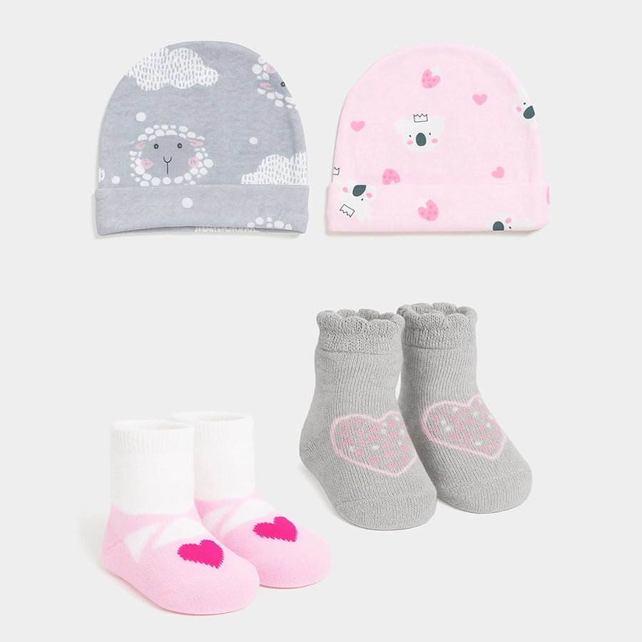 Happy Summer Gem Cap & Socks Set Pack of 2 Cap & Socks 1
