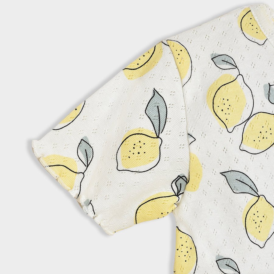 Happy Summer Lemon Printed T-Shirt Half Sleeve T-Shirt 6