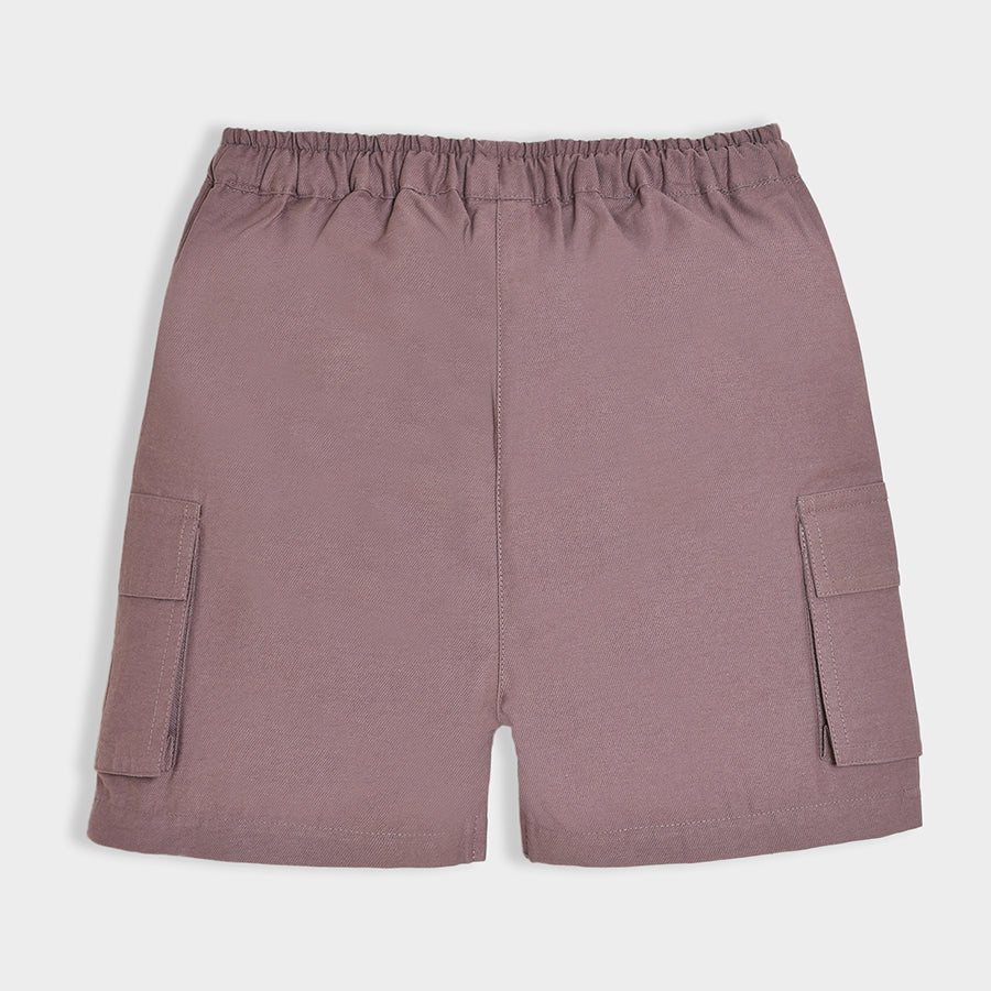 Happy Summer Mauve Solid Shorts Shorts 3