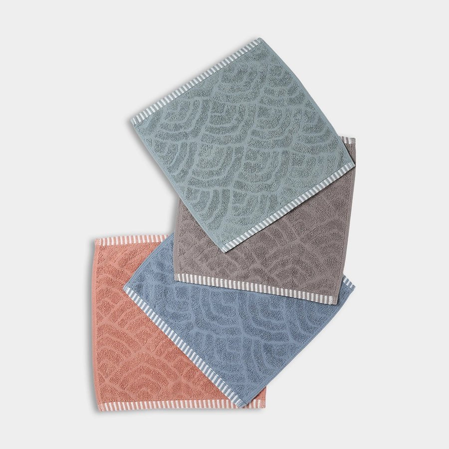 Happy Summer Motley Knitted Hand Towel Pack of 4 HAND TOWEL 2