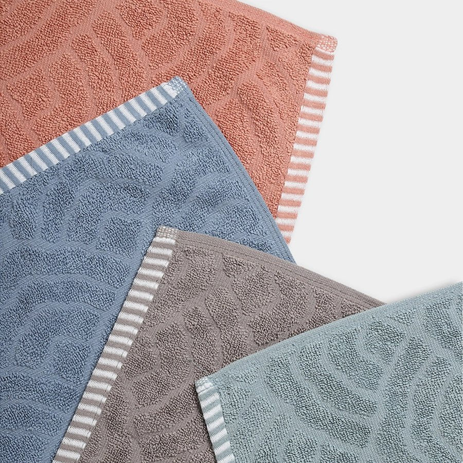 Happy Summer Motley Knitted Hand Towel Pack of 4 HAND TOWEL 11