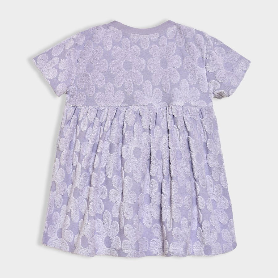 Happy Summer Orchid Flower Design Frock FROCK 3