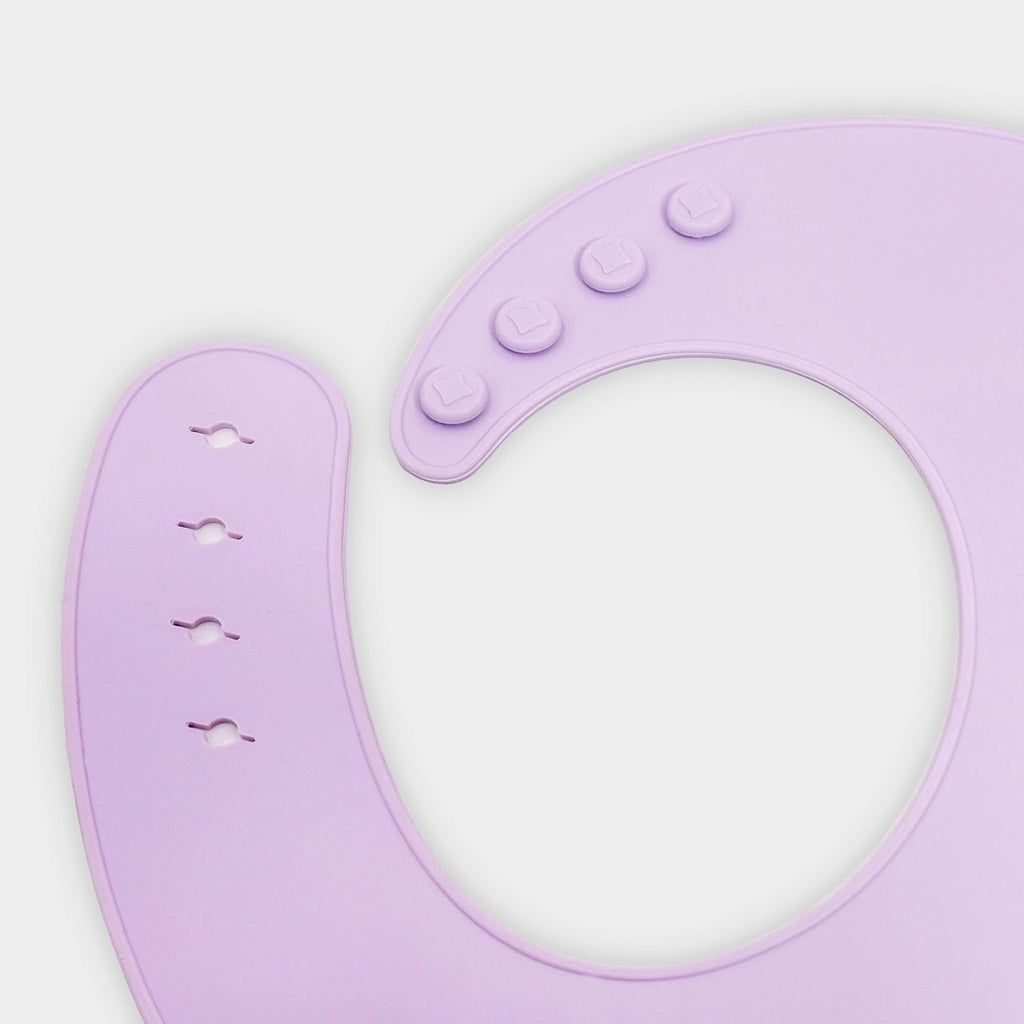 Happy Summer Silicone Bib Purple Bib 5