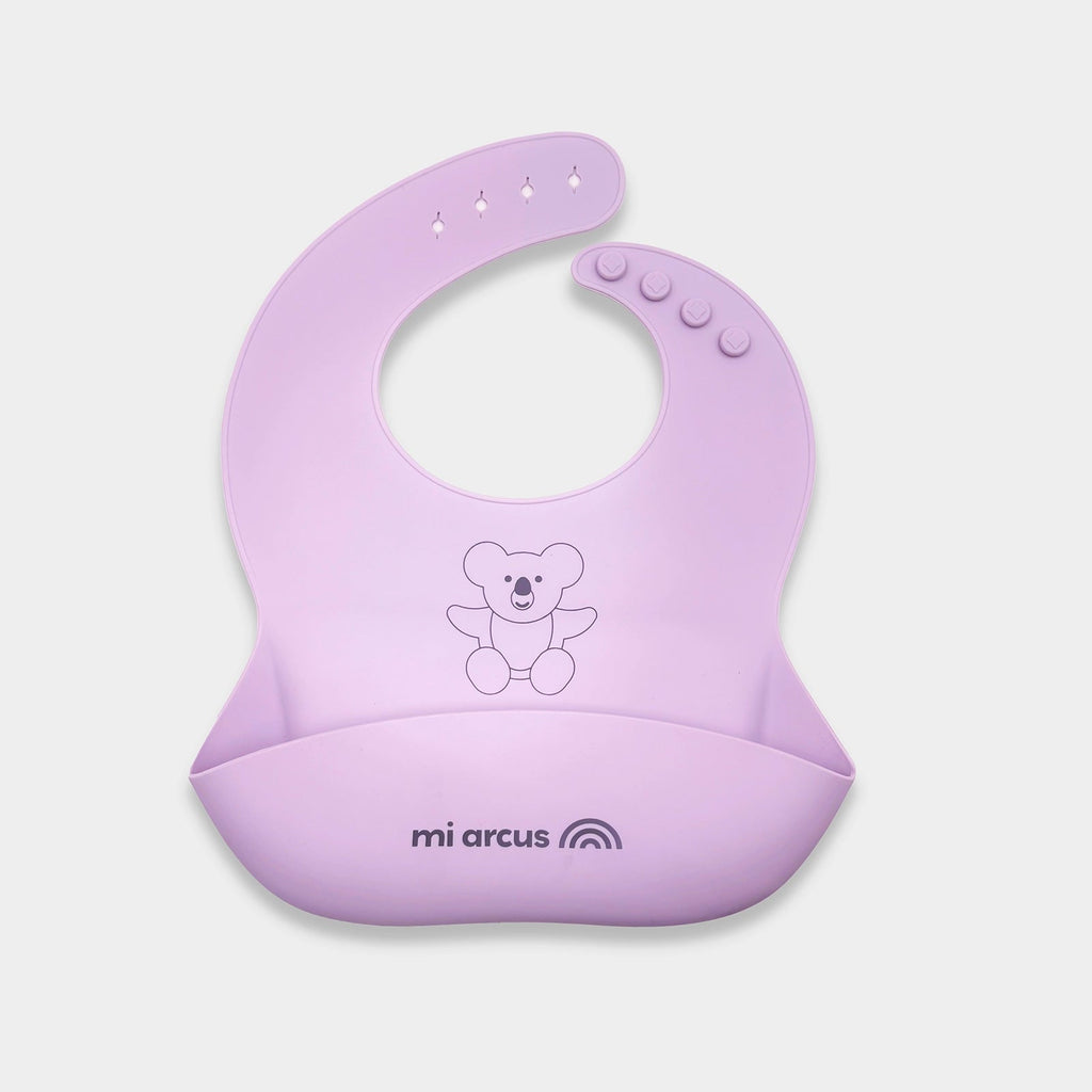 Happy Summer Silicone Bib Purple Bib 4