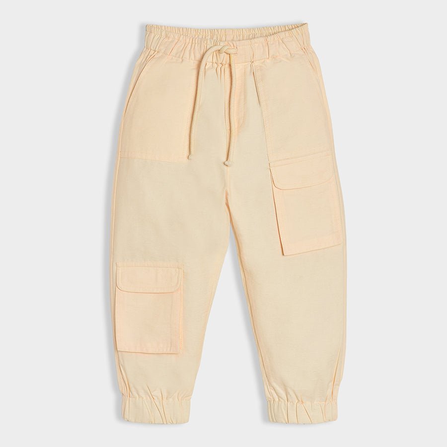 Happy Summer Solid Cream Jogger Jogger 1