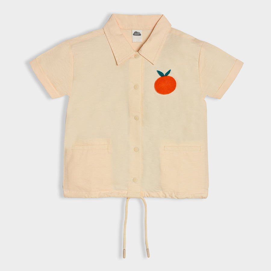 Happy Summer Vanilla Printed & Patch Work Shirt Shirt 2