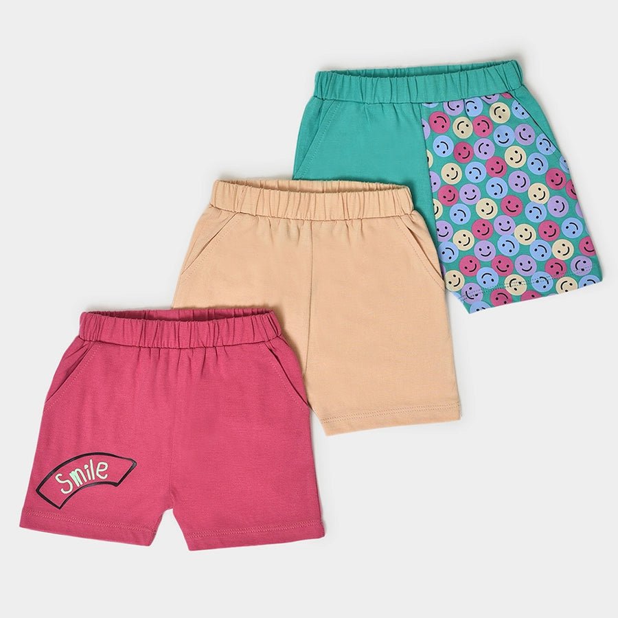 Kids Smile Shorts - Pack of 3 Shorts 1