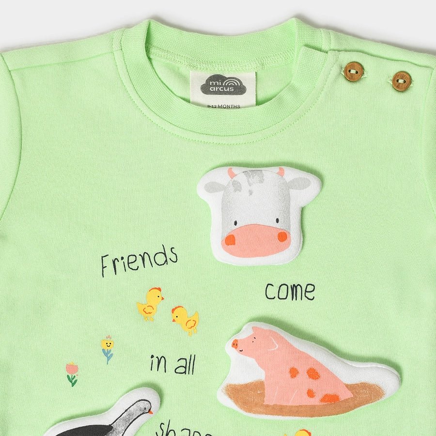 Kids Sweatshirt & Pyjama Set - Green Top Bottom Set 4