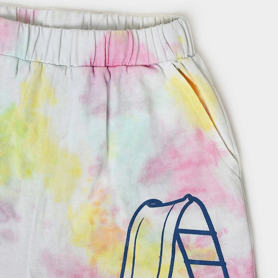 Kids Tie & Dyed Shorts - Pack of 2 Shorts 4