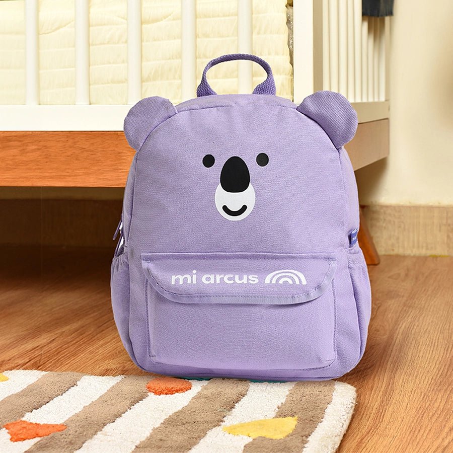 Koala Purple Woven Backpack for Kids School Bag 1