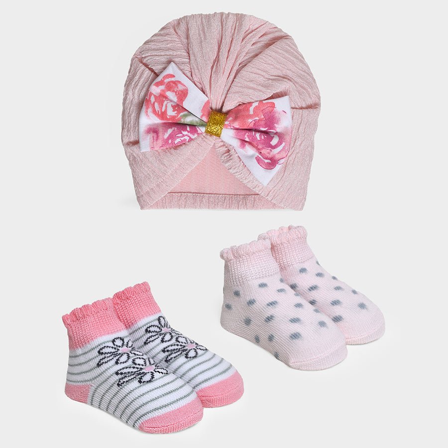 Luxe Bloom Cap & Socks Pack of 3 Cap & Socks 1
