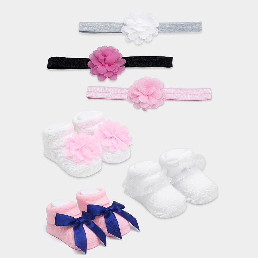 Luxe Pearl Headband & Socks Set Pack of 3 Headband & Socks 1