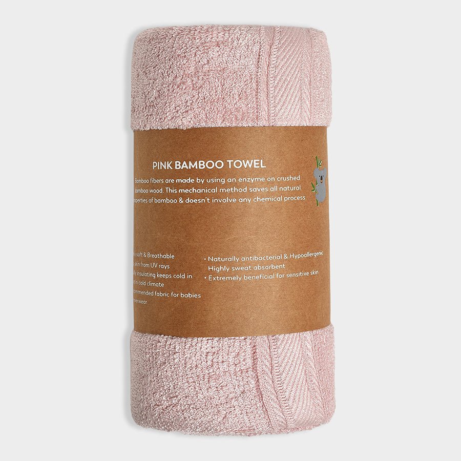 Luxe Pink Terry Bamboo Towel Towel 8