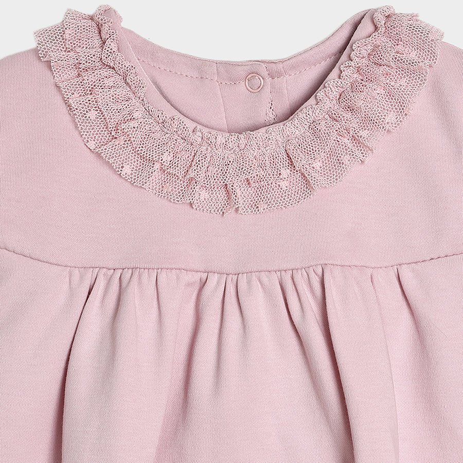 Luxe Rosy Dress with Headband Pink Dress 4