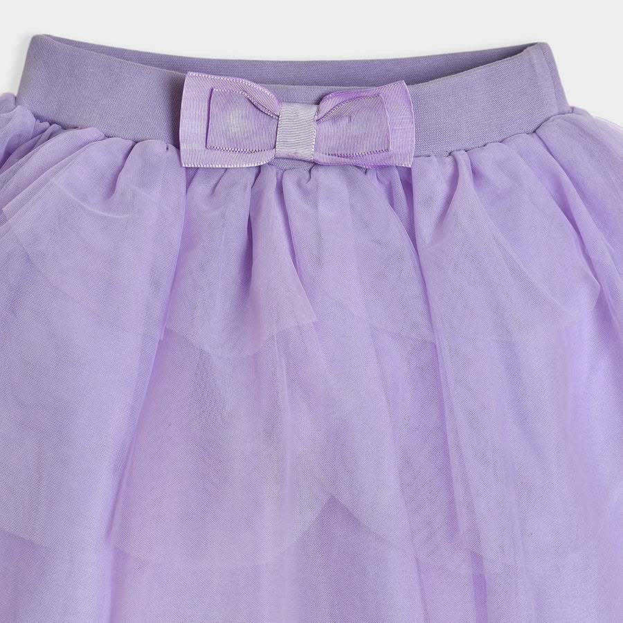 Luxe Solid Angel Skirt Purple Skirt 2