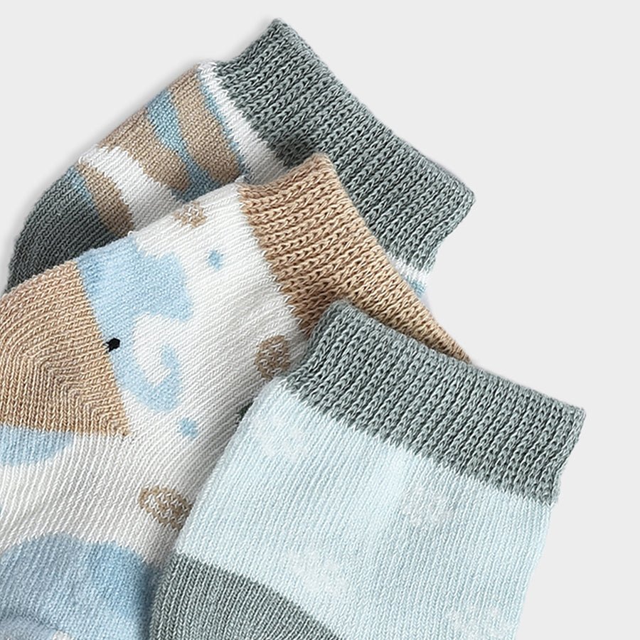 Luxe Wild Knitted Socks Pack of 3 Socks 5