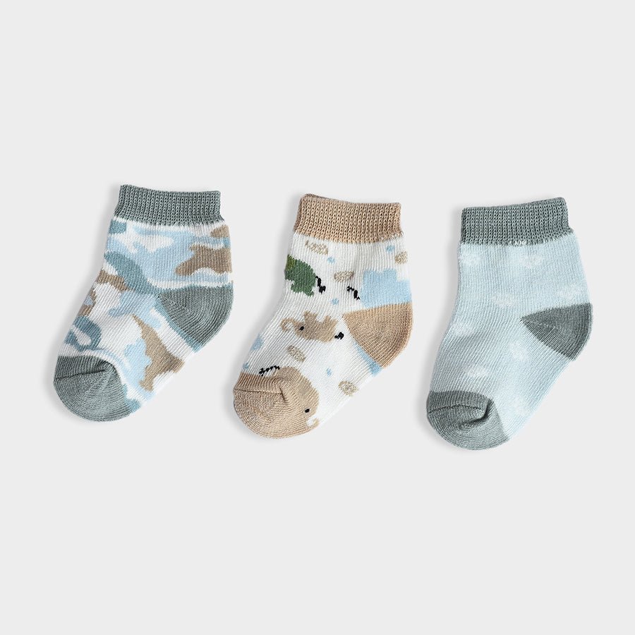 Luxe Wild Knitted Socks Pack of 3 Socks 3