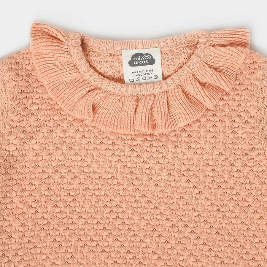 Misty Coral Knitted Jumper Set Top Bottom Set 5