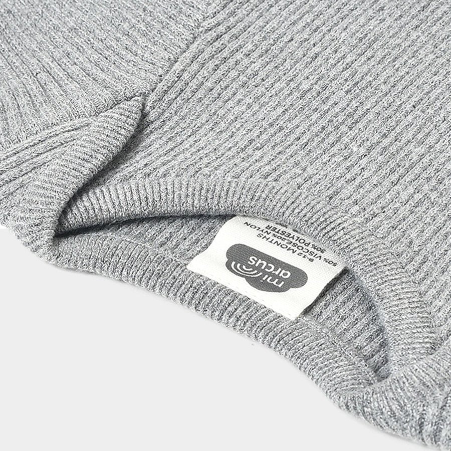 Misty Full Sleeve Knitted Thermal Grey Top Thermals 4