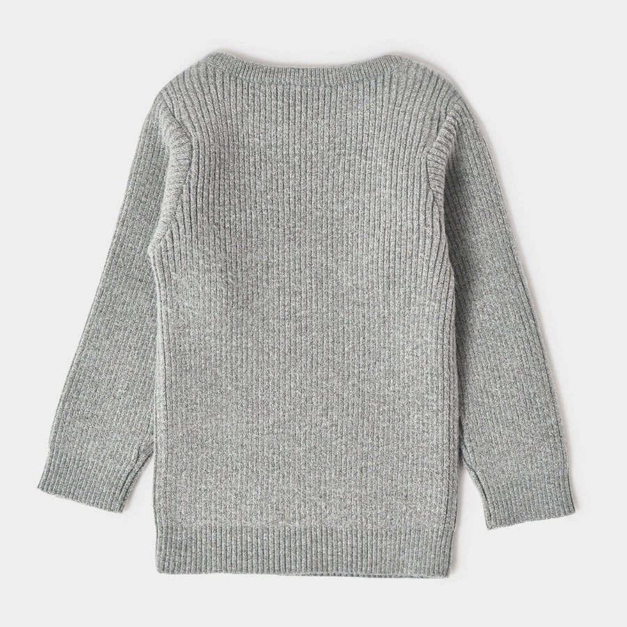 Misty Full Sleeve Knitted Thermal Grey Top Thermals 3