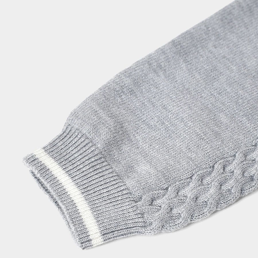 Misty Grey Knitted Sleep Suit Sleepwear 7