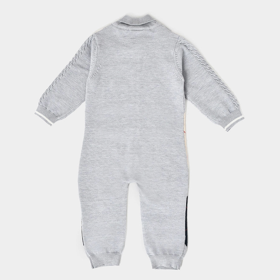 Misty Grey Knitted Sleep Suit Sleepwear 3