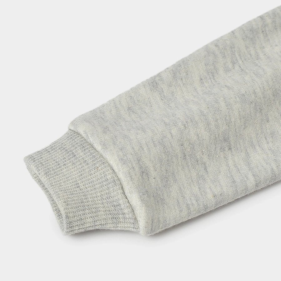 Misty Grey Knitted Sweatshirt for Kids Sweatshirt 8