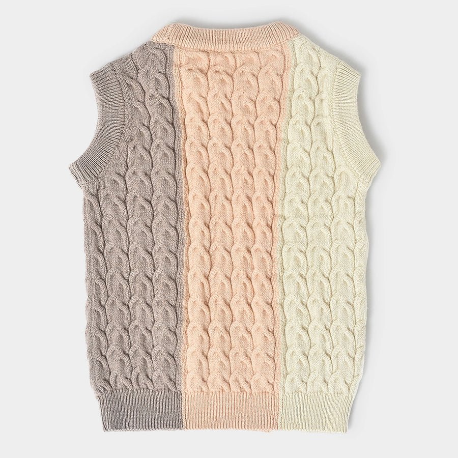 Misty Knitted Cream Sleeveless Sweater Sweater 2