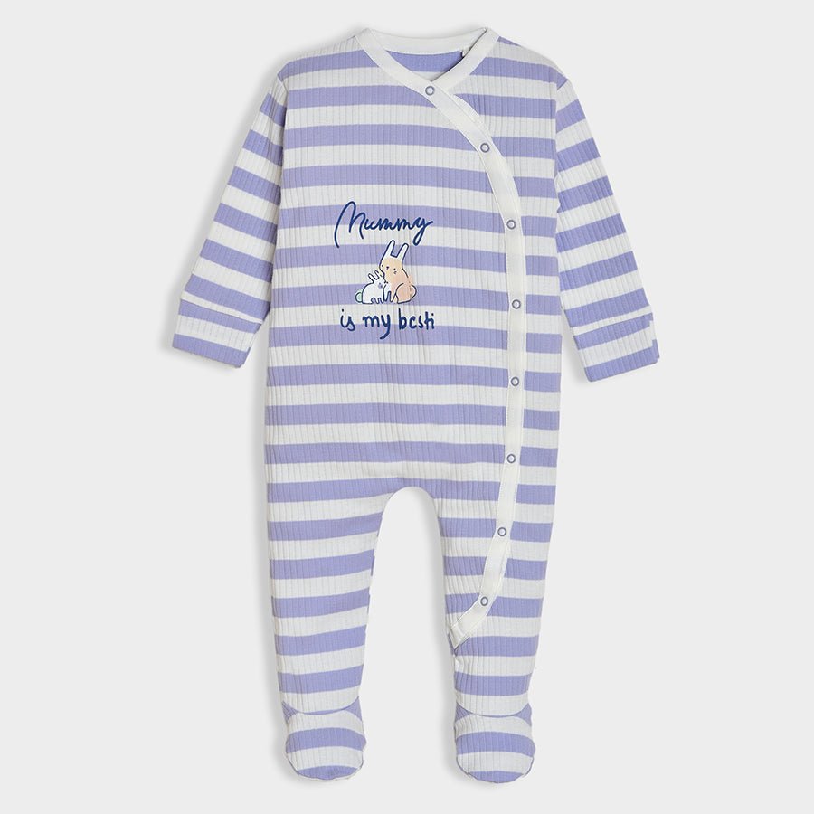 Mummy & Me Lilac Striper Sleep Suit Sleep Suit 2