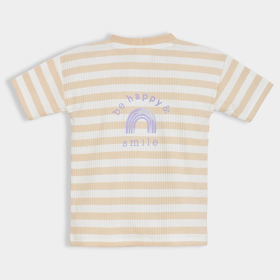 Mummy & Me Pale Striper T-Shirt Half Sleeve T-Shirt 3