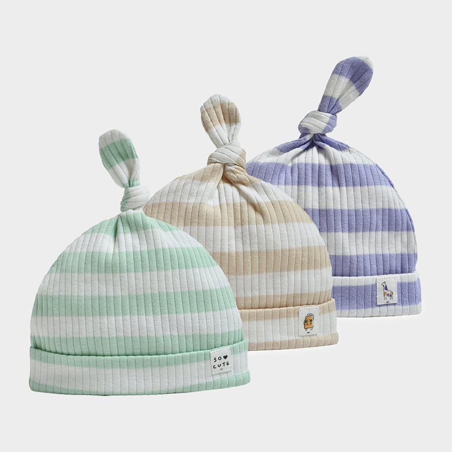 Mummy & Me Striper Cap Pack of 3 Cap 1