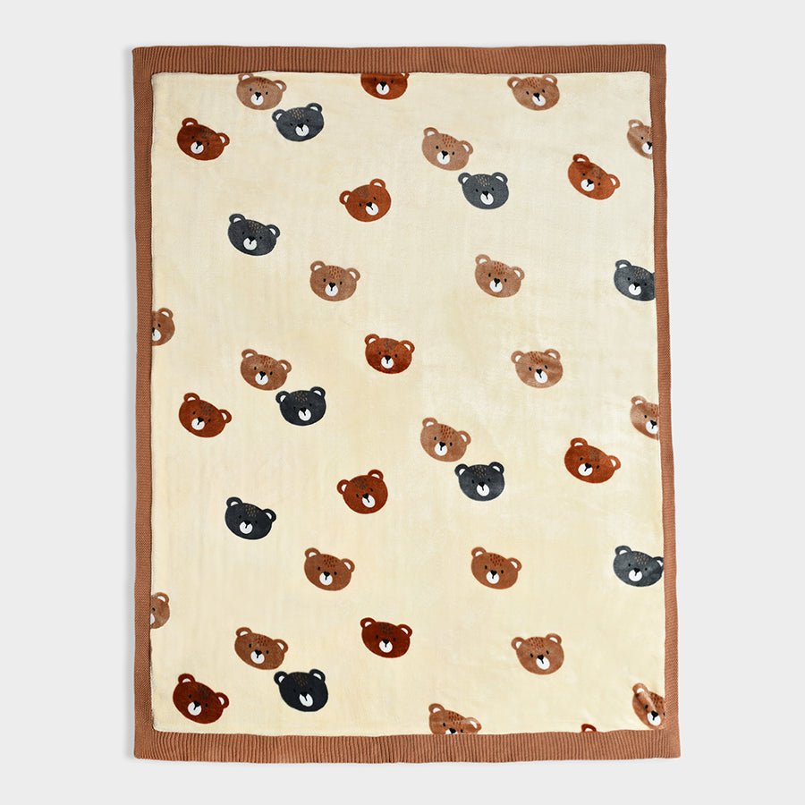 Neutral Love Knitted Bear Blanket Blanket 6