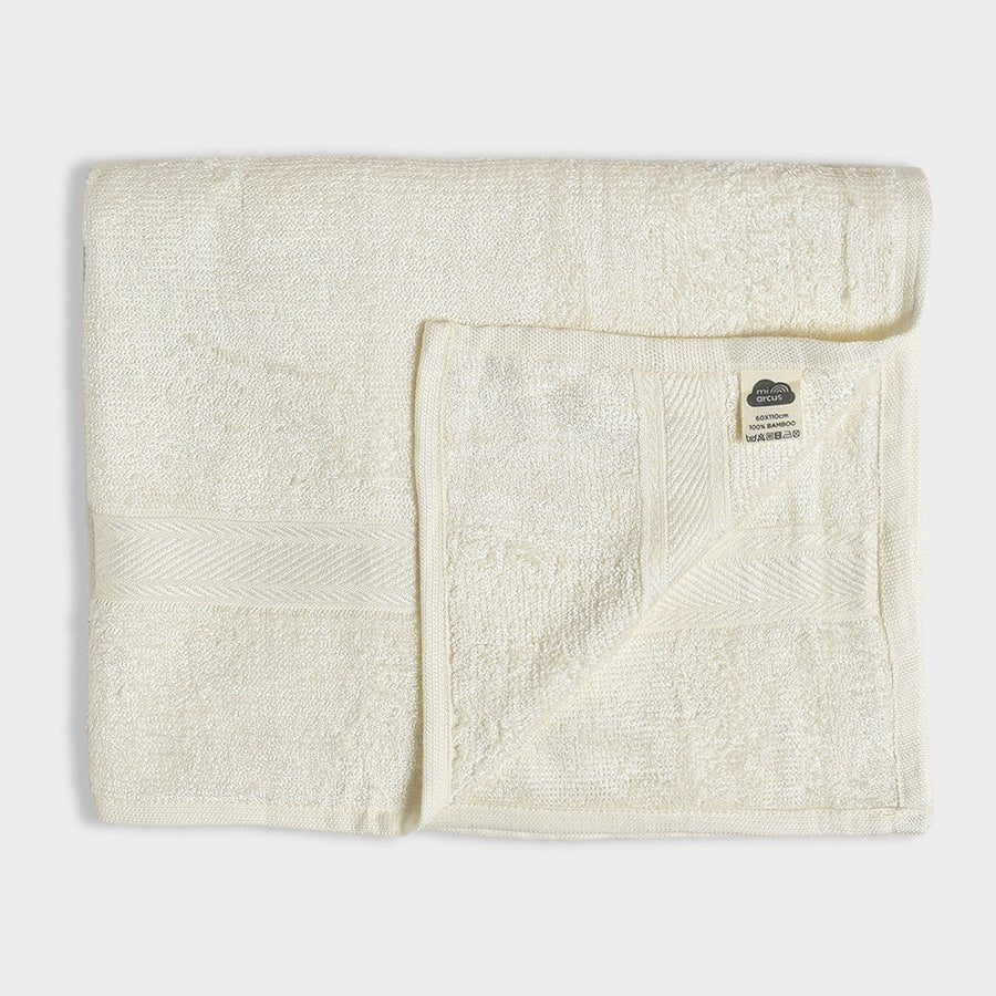 Neutral Love Natural Bamboo Towel White Towel 1