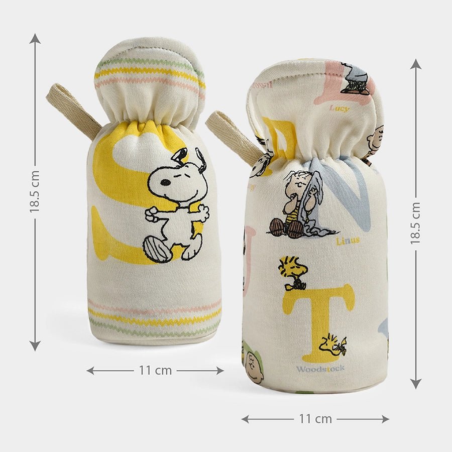 Peanuts™ Ivory Bottle Cover Pack of 2 Bottle Cover 4