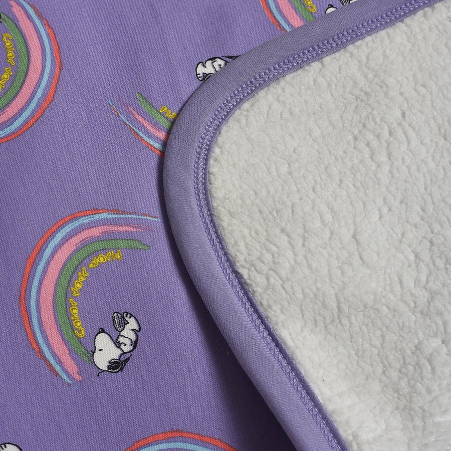 Peanuts™ Snoopy Noah Sherpa Blanket Purple Blanket 7