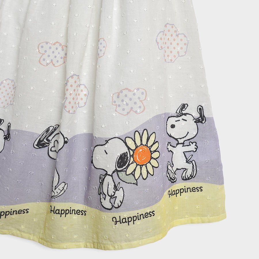 Peanuts™ Snoopy Printed Dobby Frock Dress 5