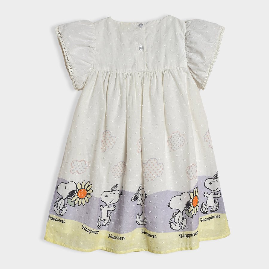 Peanuts™ Snoopy Printed Dobby Frock Dress 3