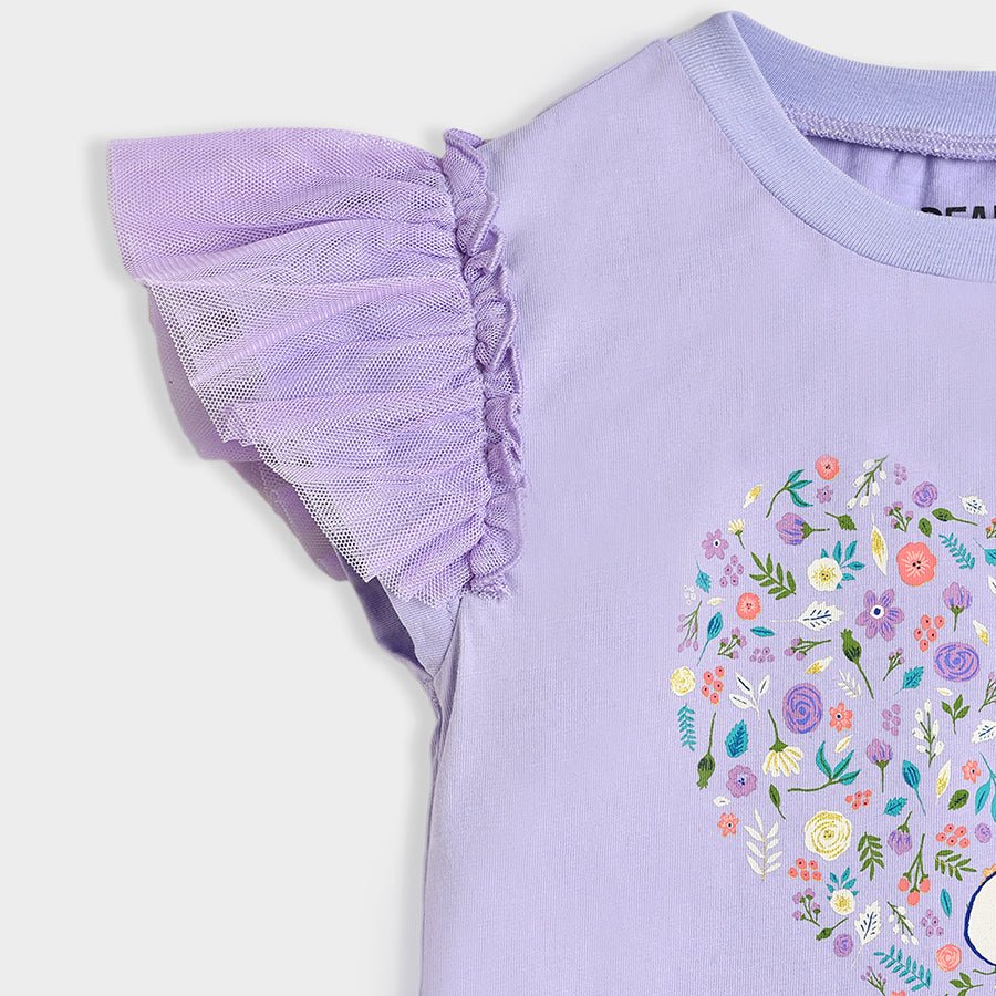 Peanuts™ Snoopy Printed Lavender Top for Girls Top 4