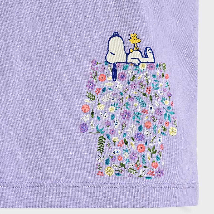 Peanuts™ Snoopy Printed Lavender Top for Girls Top 5