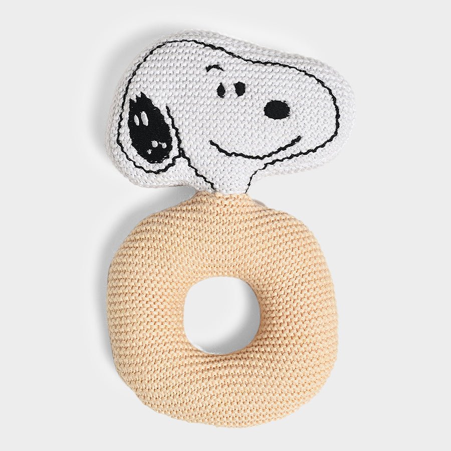 Peanuts™ Snoopy Ring Rattle Toy Peach Soft Toy 2