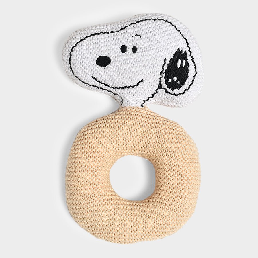 Peanuts™ Snoopy Ring Rattle Toy Peach Soft Toy 1