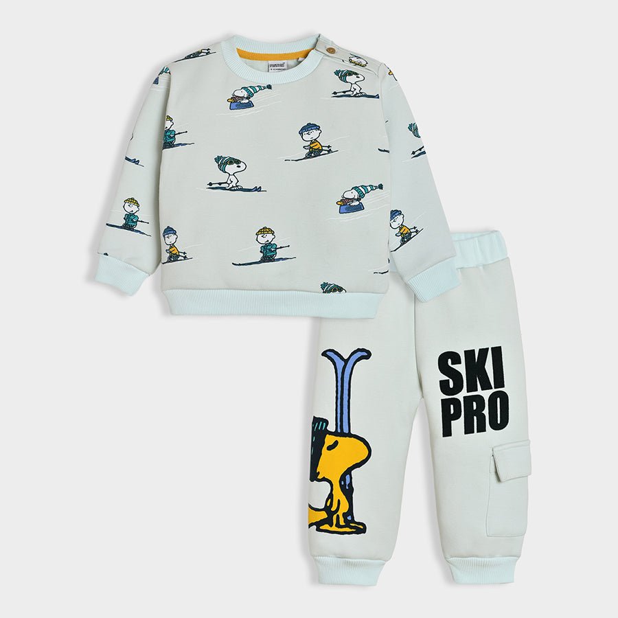 Peanuts™ Snoopy Ski Printed Co - ord Set Sweatshirt - Jogger Set 1