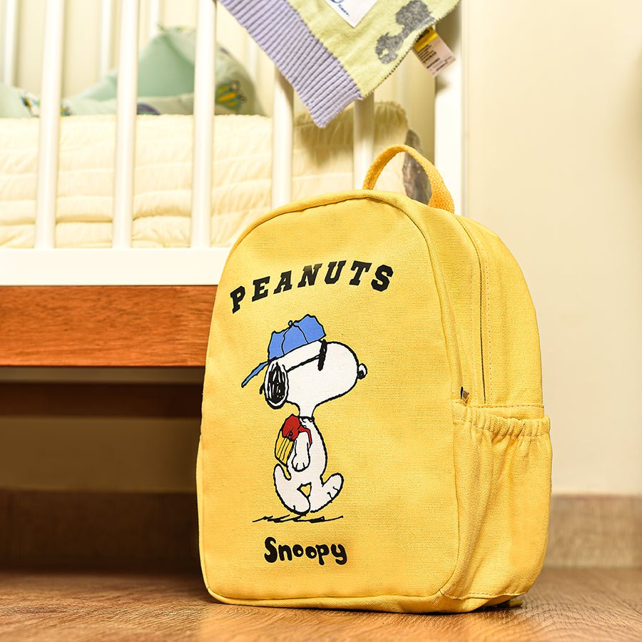 Peanuts™ Yellow Woven Backpack for Kids School Bag 1