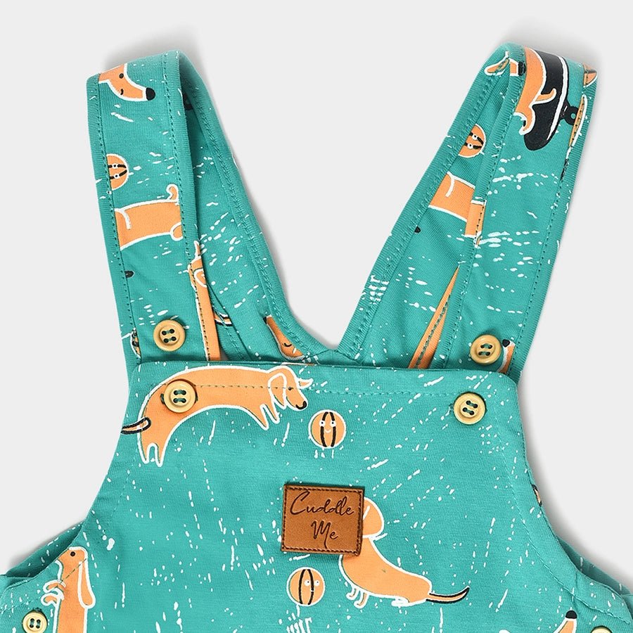 Playful Dungaree with Romper set for Babies Dungaree Set 11