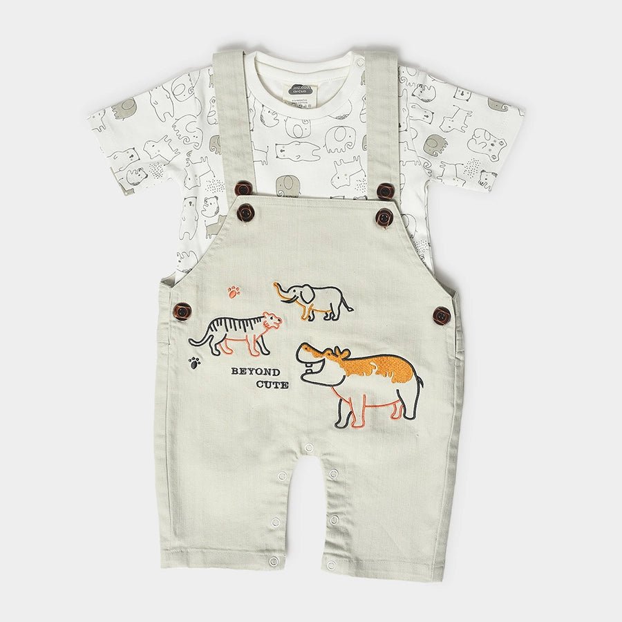 Playful Dungaree with T - shirt set for Babies Dungaree Set 1