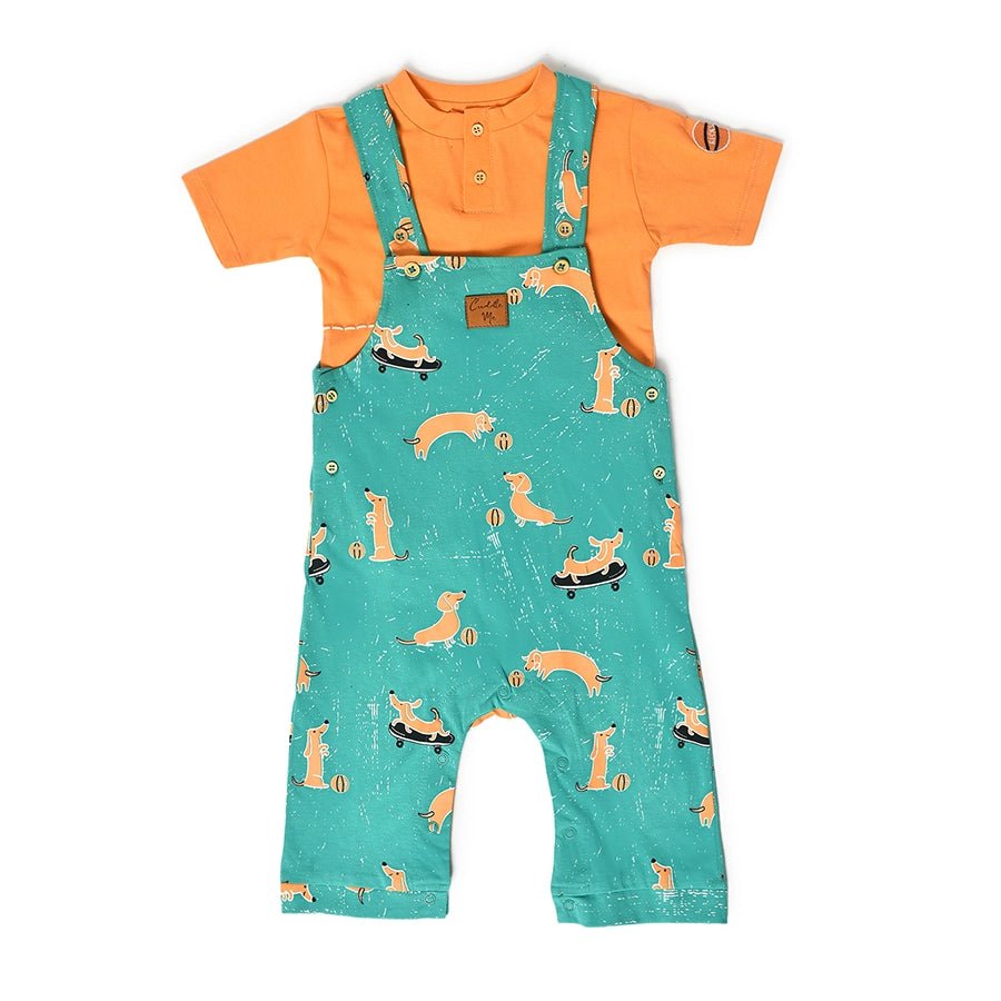 Playful Dungaree with T - shirt set for Kids Dungaree Set 1