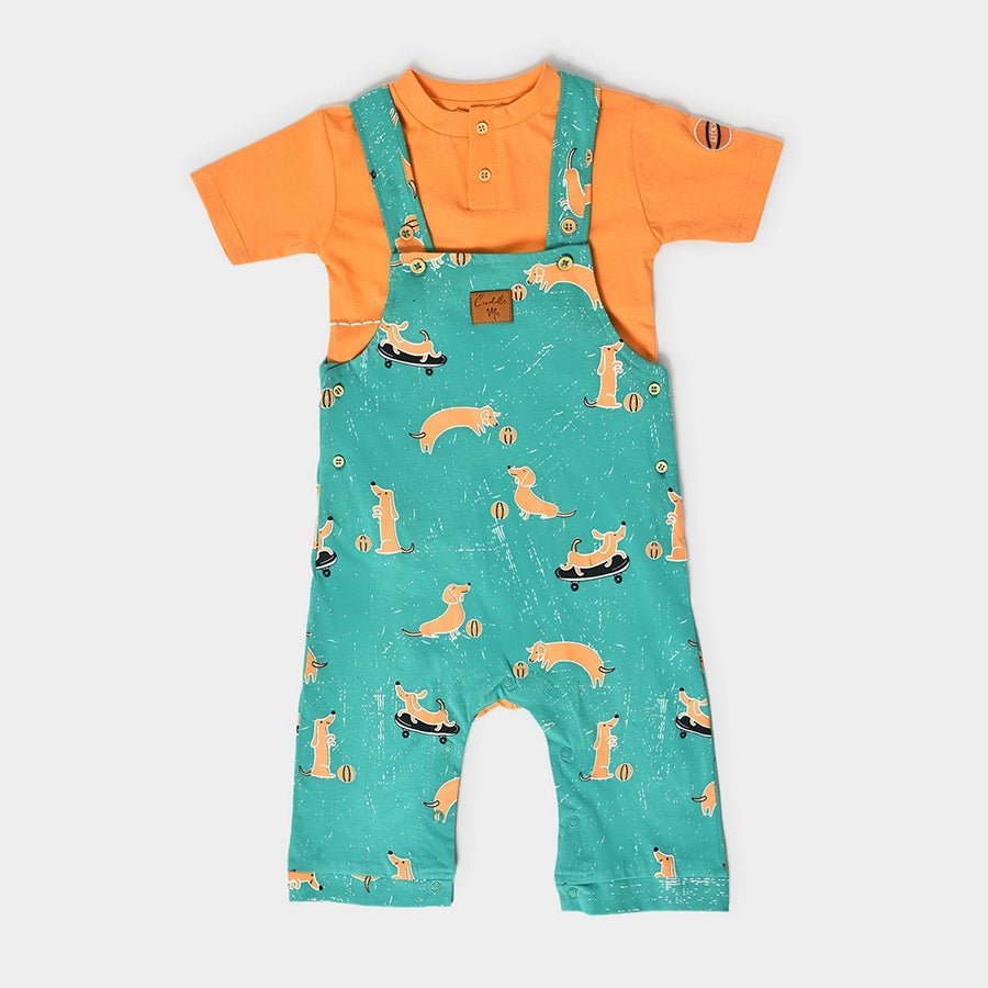 Playful Dungaree with T-shirt set for Kids Dungaree Set 1